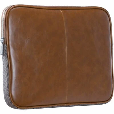 Blackweb Laptop Sleeve Fits Up to 13.3" Brown Leather Look Padded Case *NEW* - Image 1 of 3