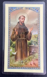 Bonella Holy Card by W. J. Hirten Co. St Prayer For My Pet-St. Francis - Picture 1 of 3