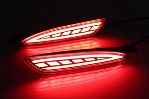 Red LED Rear Bumper Brake Light Turn Plug and Play For Mazda 3 Sedan 2019-2020 - Foto 1 di 5