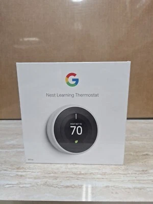 Google Nest 3rd Generation Learning Thermostat (White) T3017US - Image 1 of 4