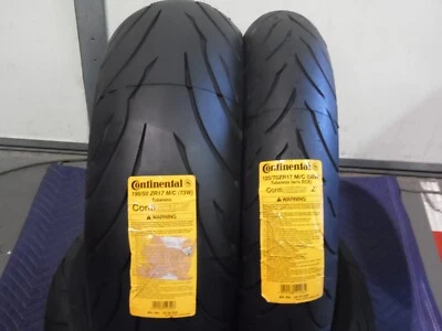 HONDA CBR 929RR CONTINENTAL CONTI MOTION TWO TIRE SET 120/70-17 190/50-17 - Image 1 of 2