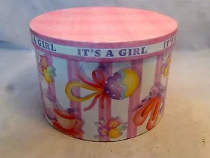 Revelations Its A Girl 1st Year Memory Keeper Hat Box Baby Treasured Keepsakes - Picture 1 of 7