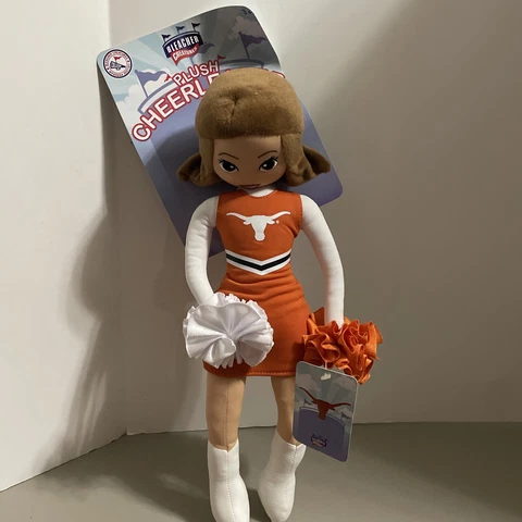 Texas Longhorns Cheerleader Plush Doll 16” New Cover