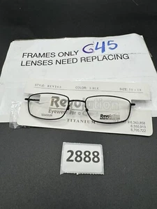 NEW Revolution Eyeglass Frame REVt63 Sblk 50-18-140 - Picture 1 of 5