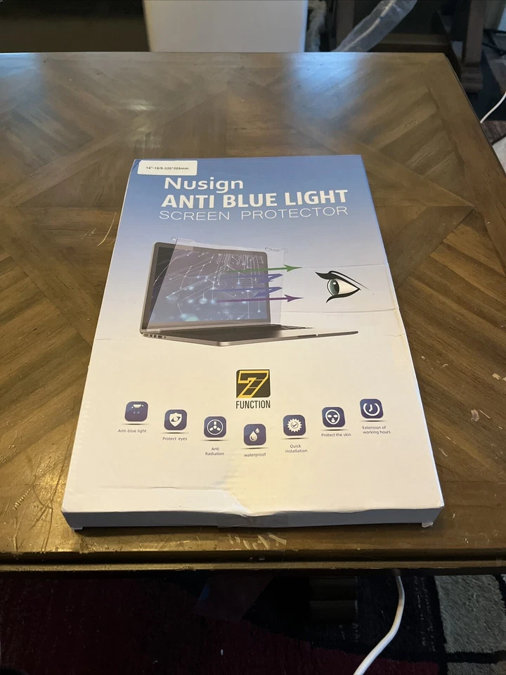 Nusign Anti Blue Light Blocking Screen Protector Panel 14” - 16/9-320*205mm - Image 1 of 1
