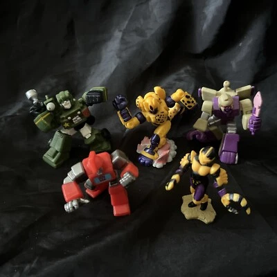 Lote De 5 Figuras Transformers Robot Heroes - Beast Wars Hasbro 2007-2008 Foto 1 de 4