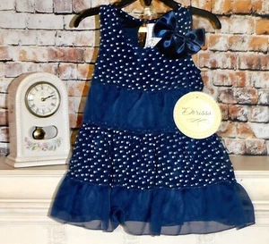 Dorissa Patriotic Dress Boutique Sz 24 M Fourth of July Toddler New NWT $52 - Picture 1 of 7