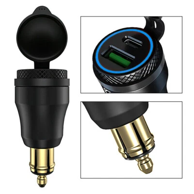 BMW Ducati Triumph motocicleta doble cargador USB Hela DIN C enchufe - Imagen 1 de 4