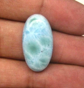 Natural Larimar Cabochon Oval Shape 22.75  Cts Loose Gemstone H 7800 - Picture 1 of 5