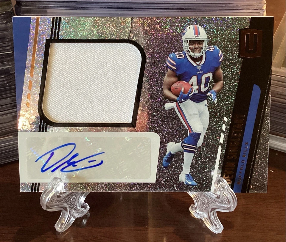 2019 Unparalleled DEVIN SINGLETARY Rookie Patch Auto Prizm RPA🔥*Condition READ* - Image 1 of 2