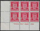 GREAT BRITAIN -  JERSEY 1941-42 Two bottom left corner imprint - 40180
