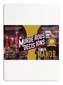Murder at the Manor (2024) Premium 6-20 Player Murder Mystery Game with Choices! - Picture 1 of 1