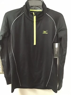 JERSEY MIZUNO SOFTBALL WARMLITE 1/4 CREMALLERA MUJER MANGA LARGA NEGRO TALLA PEQUEÑA A6 Foto 1 de 4