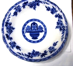 Antique Flow Blue Bowl - by James Kent England-Brugge Pattern Circa 1899 - Picture 1 of 7