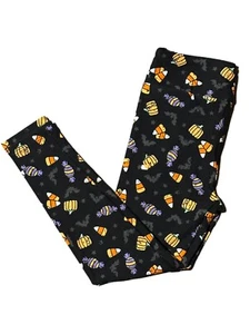 TWEEN LuLaRoe Leggings ~ TRICK ODER BEHANDLUNG VON SÜSSIGKEITEN ~ HALLOWEEN; Größen 00-0 - Bild 1 von 3