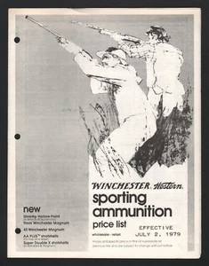 Winchester-Western Sporting Ammunition Price List - July 1, 1979 - Picture 1 of 1