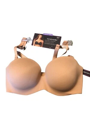 NUEVO NUEVO CON ETIQUETAS Sujetador Ambrielle Mujer 38DD Beige Multivía Sin Tirantes Figura Completa Con Aros Foto 1 de 4