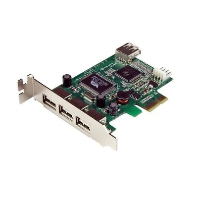 StarTech PEXUSB4DP 4 Port USB 2.0 PCIe Card Low Profile Expansion Card - Image 1 of 4