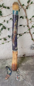 Didgeridoo Koontama Instrument Of Music IN Wood Aborigines Australia Lot - Picture 1 of 7