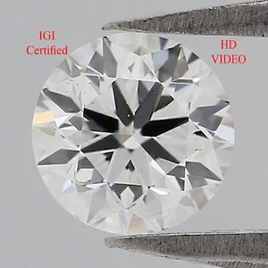 0.50 CT IGI Certified Natural Loose Round Diamond 5.00 MM White-F Color L2979 - Picture 1 of 9