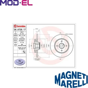 2x BRAKE DISC 360406105700 FOR CITROËN C4/II/PICASSO/MPV/GRAND DS4 BERLINGO 1.4L - Picture 1 of 8