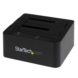 Startech Sdock2U33Eb 2Bay Esata Hard Drive Docking Station 2.5 3.5 Sata Hdd - Picture 1 of 9
