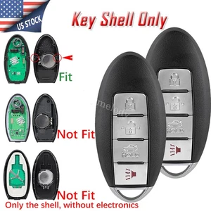 2 Car Key Fob Case Shell 4Btn for Infiniti G25 G35 G37 Q40 Q60 QX70 KR55WK49622 - Bild 1 von 10