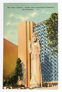 Pacifica Golden Gate Intl Exposition Postcard San Francisco California CA 1939 - Picture 1 of 2