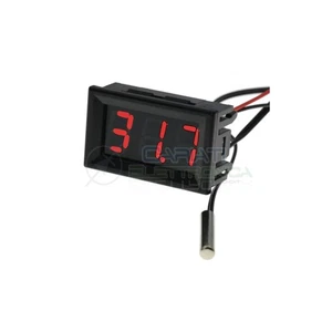 Termometro digitale da pannello Display Rosso 12V -20 a +100℃ Ntc auto camper - Foto 1 di 2