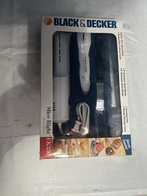 Винтажный 1999 Black & Decker EK350 электрический нож 9 «6» лезвия, резьба вилка новый - Изображение 1 из 2