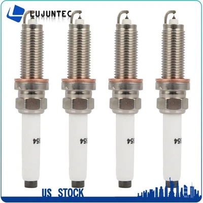 4 件火花塞适用于 2015 - 2018 梅赛德斯 - 奔驰 C300 W205 L4 2.0L 铱 — 第 1/4 张图片