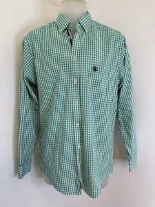 Southern Proper Shirt Mens Small Goal Line Shirt in Kelly Green Wht Gingham NWOT - Picture 1 of 21