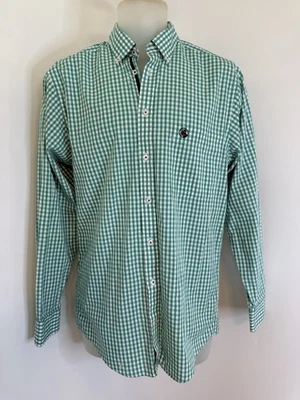 Southern Proper Shirt Mens Small Goal Line Shirt in Kelly Green Wht Gingham NWOT - Image 1 of 4