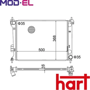 RADIATOR ENGINE COOLING 622 271 FOR HYUNDAI i20I G4LA 1.2L G4FA 1.4L G4FC 1.6L - Picture 1 of 6