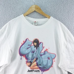 Y2K Ecko Unltd Herren 3XL Grafikdruck T-Shirt weiß Skater Streetwear Graffiti - Bild 1 von 6