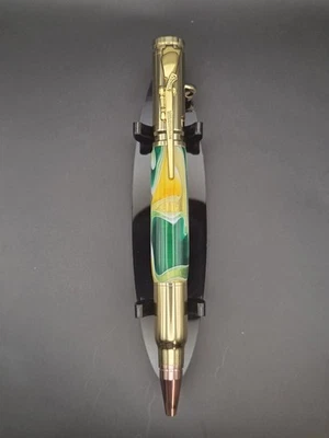 Hand-Turned Acrylic Bolt Action Pen (Pen #97) - Image 1 of 3
