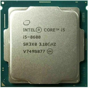 Intel Core I5 8600 LGA 1151 V2 LGA1151 SR3X0 3.10GHz Max 4.30GHz Processor CPU - Picture 1 of 6