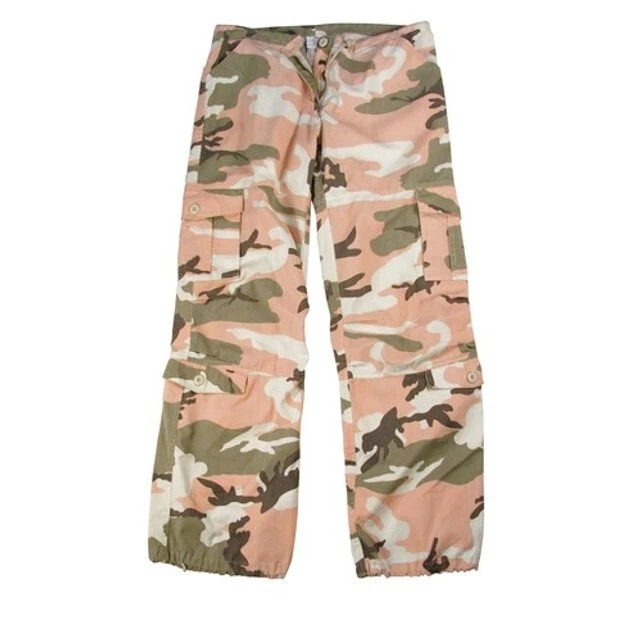 Rothco Women's Camo Vintage Paratrooper Fatigue Pants - Subdued Pink Camo - Image 1 of 1