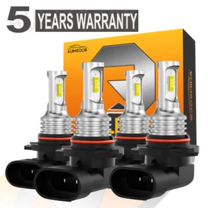 9005 9006 LED Headlights Bulbs Kit For Toyota Camry Sedan 4-Door 3.0L 1992-2004 - Picture 1 of 18