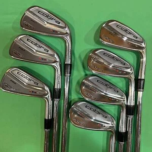 Used Men's Cobra AMP Cell Pro Iron Set | #4 - #9, PW | KBS Tour Shafts - Picture 1 of 9
