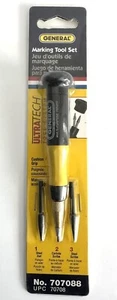 NEW GENERAL TOOLS #70708 MARKING TOOL SET STEEL AWL, CARBIDE/STEEL SCRIBE 707088 - Picture 1 of 2