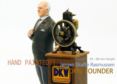 Jørgen Skafte Rasmussen PAINTED RESINE MODEL DKW Fondatore Das Kleine Wunder - Immagine 1 di 4