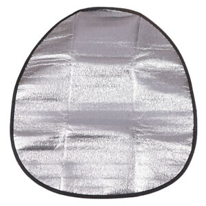 Car Steering Wheel Sun Shade Cover Sunshade Protector Silver Aluminum Film r-va