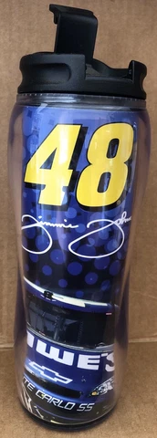 Jimmie Johnson Water Bottle Drink Container NASCAR #48 Lowe’s 2007 Winner Circle Cover