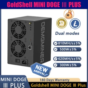 Neu Goldshell Mini DOGE III Plus LTC&Doge Miner 810MH/S 500W LTC&Doge Coin Miner - Bild 1 von 6