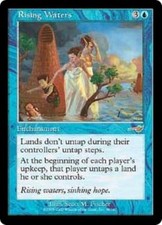 WOTC MtG Nemesis Rising Waters (R) (Foil) EX