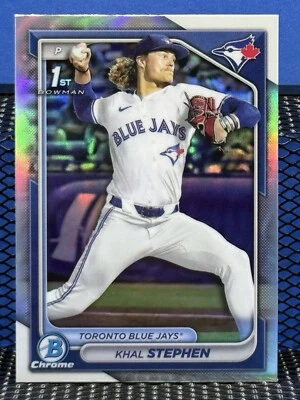 2024 Bowman Chrome KHAL STEPHEN Toronto Blue Jays 1st Bowman Refractor - Image 1 of 2
