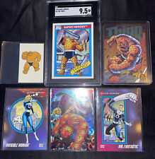 1990 Impel Marvel Universe Super Heroes The Thing SGC 9.5+ Bonus Cards