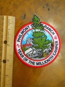 PHILMONT 2014 YEAR OF THE MILLIONTH CAMPER PATCH (NEU MIT ETIKETT) - Bild 1 von 5