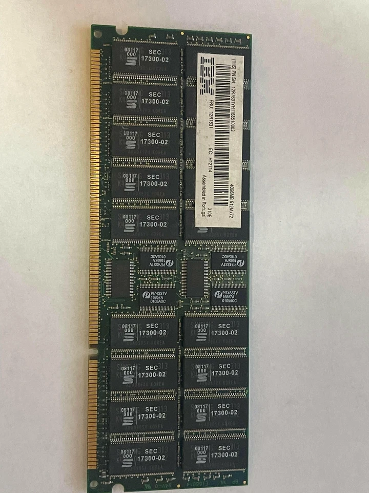 IBM 12R7631 4GB 512X72 DIMM (1x4GB) - Image 1 of 3